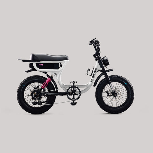 White step-thru ebike in Australia the FR333 from Flight Risk