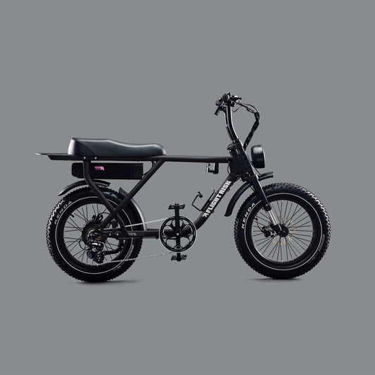 E-bike with gps tracking, headlight and blinkers - FR505 in black from Flight Risk