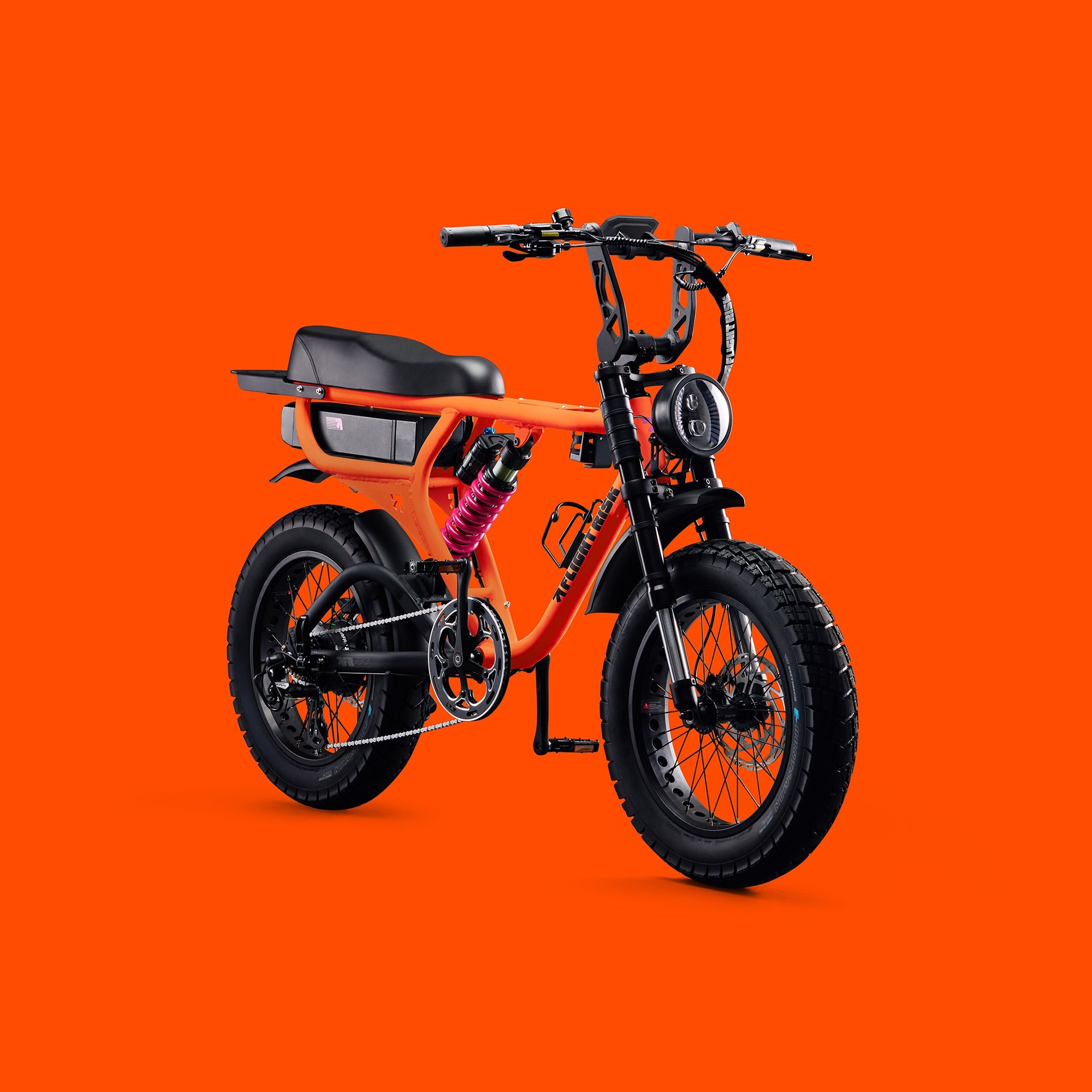 FR555 - Orange E-bike from Flight Risk Australia – Zooz Bikes