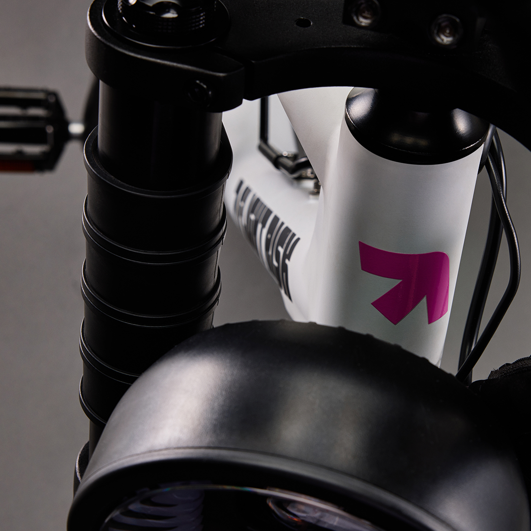 Electric bike from Flight Risk Australia in white