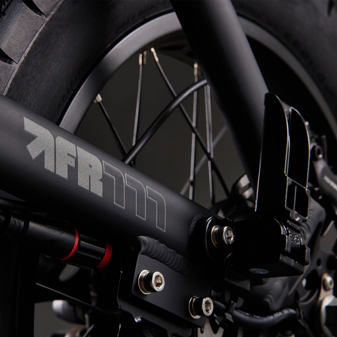 FR777 black dual motor electric bike from Flight Risk e-bikes Australia